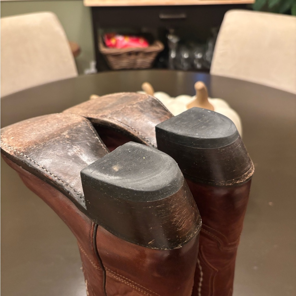 Lucchese Brown Heeled Boots - Picture 16 of 16